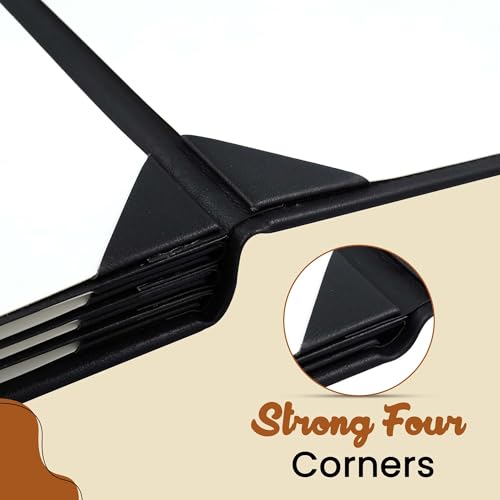 Prestine Menu Covers Made of Premium Faux Leather (10-Pack) - 8.5" x 11" - 8 Views - Black - Restaurant Menu - Wine List - Bar Menu - size: 8.5”x11” - 8 Views
