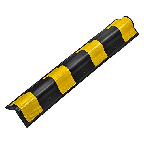 Electriduct Rounded Rubber Corner Guard 31" Parking Garage Column, 10 Pack - color: Rounded