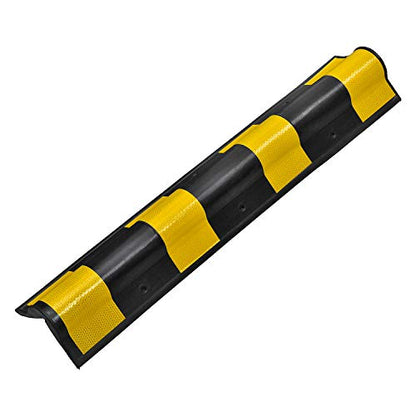 Electriduct Rounded Rubber Corner Guard 31" Parking Garage Column, 10 Pack - color: Rounded