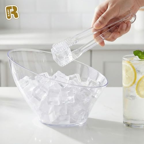 12 Pack Clear Small Serving Tongs For Buffet - Mini Plastic Tongs For Ice, Candies, Hot And Cold Food - Small Tongs For Appetizers For Parties, Holidays And Gatherings