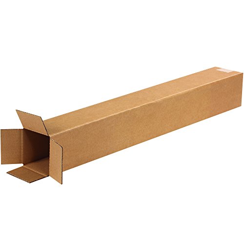 BOX USA Shipping Boxes Small 4"L x 4"W x 30"H 25-Pack, Cardboard Box for Shipping, Moving, Mailing, Packing, Packaging and Storage - size: 4"L x 4"W x 30"H