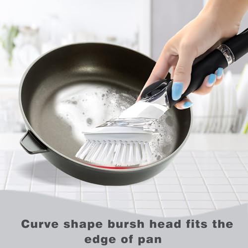 6 Pack Dish Brush Refills for OXO/RIMAY Soap Dispensing Dish Brush - color: White-6pack