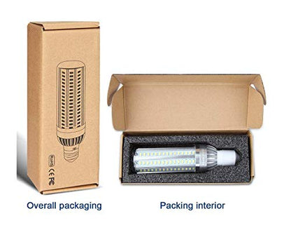 KLED LED Corn Bulb, Super Bright, 50W (300W Equivalent), 5300 Lumen, 6000K (Cool White), LED Light Bulb, Medium Base E26, CRI 85+, for Garage Warehouse High Bay Barn Backyard (Cool White, 50W)