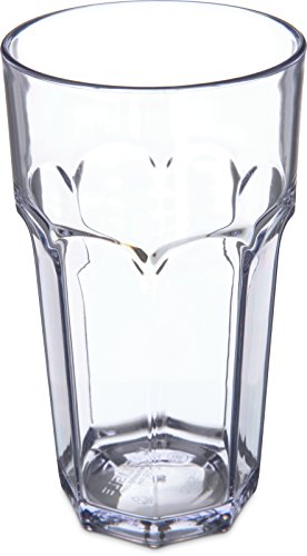 Carlisle FoodService Products Louis Tall Tumbler for Restaurants, Catering, Kitchens, Plastic, 32 Ounces, Clear, (Pack of 24) - size: 32 Ounces, style: 24 Pack