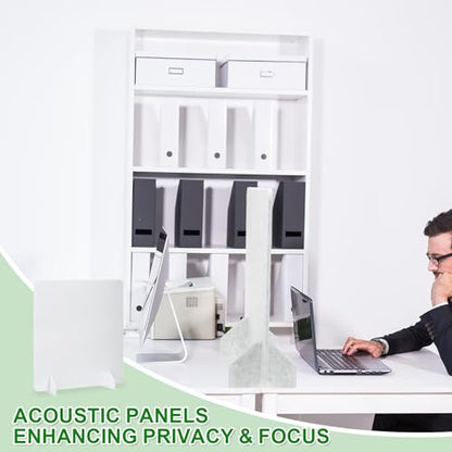 PATIKIL Desk Dividers 24" x 24",with 2Pcs Support Feet, Pure White Style A - color: Pure White Style a, size: 24" x 24"