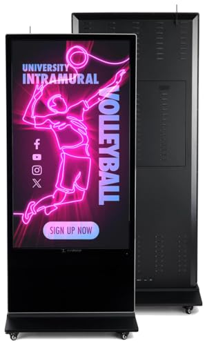Displays2go Advertising Multimedia Kiosk - color: Black, size: 65"