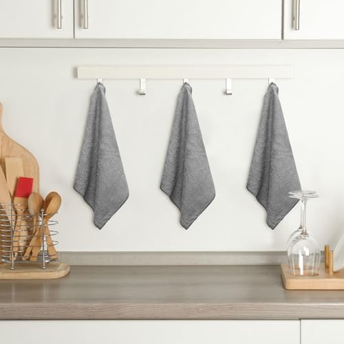 Macarrie 200 Microfiber Cleaning Cloths, 12 x 12 in, 200 GSM, Gray - color: Gray