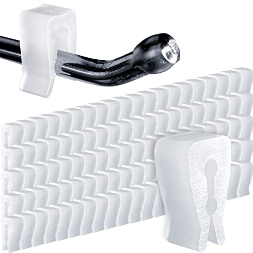 Gluposti 2-Hole Peg Hook Stopper Inventory Control Clips, 100 Peg Stoppers - size: 100 Pack