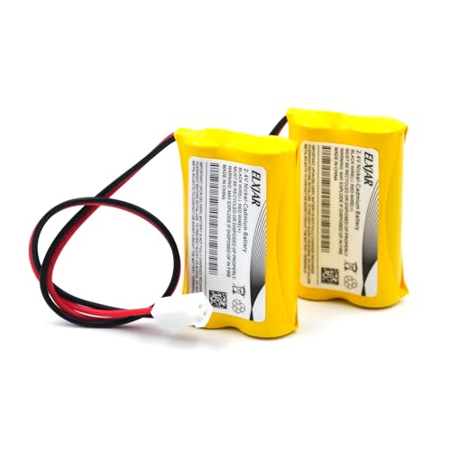 (2-Pack) 2.4V 800mAh Ni-Cd Battery for Dual-Lite 0120822, Custom-7