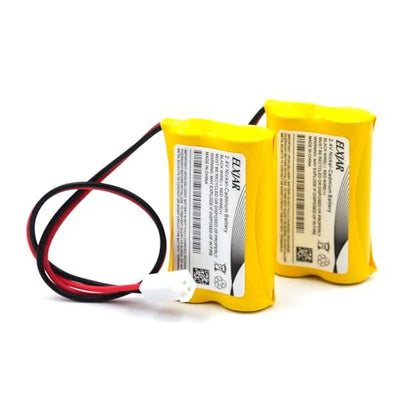 (2-Pack) 2.4V 800mAh Ni-Cd Battery for Dual-Lite 0120822, Custom-7