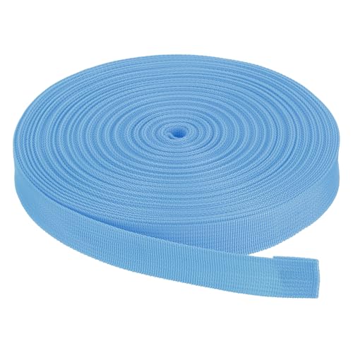 Nylon Webbing Strap, 25 Yards x 1 Inch Polypropylene Webbing Lightweight Strapping Backpack Band for DIY Gear Repair Outdoor Luggage Cargo Straps, Blue - color: Blue, size: 25 Yards x 1 Inch
