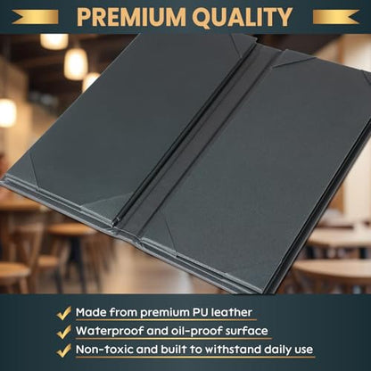 12 Pack 6 View Menu Holder Menu Covers 4.25" x 11" - size: 6 View