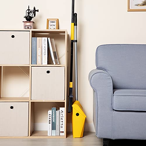 Yocada Commercial Broom and Dustpan Set with Windproof Cover 2 Plus 1