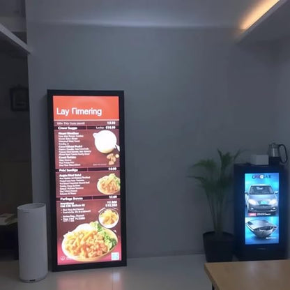 Ultra Slim LED Menu Board – 50x70cm | Backlit Sign for Restaurants