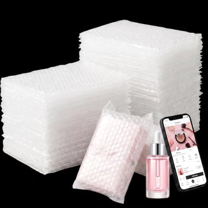 EPHECH 500PCS Clear Bubble Out Bag, 3.15" x 4" Large Bubble Pouches Bags - size: 3.15" x 4"-500PCS