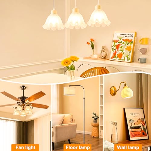A15 Ceiling Fan Light Bulbs 60Watt, Dimmable, 2700K Warm White, 4-Pack - color: 2700k Warm White