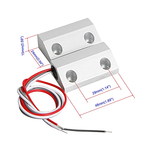 Aoje-Link MC-56 NC + NO Wired Magnetic Switch Door Window Reed Switch Micro Alarm Magnetic Contact Security Silver Gray 1pcs