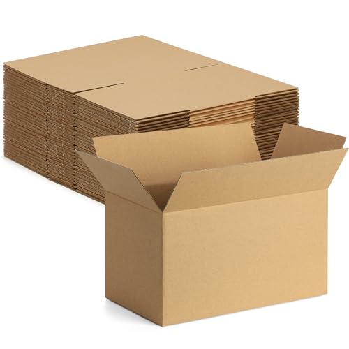Eupako 10x6x6-Small-Shipping-Boxes-30-Pack-Brown-Corrugated-Box-Mailers, Cardboard Boxes for Packaging Small Business, Mailing - color: Brown, size: 10x6x6 Inches (30 Pack)