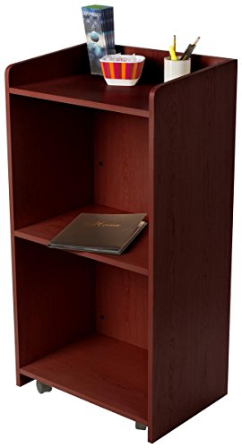 Displays2go Hostess Station, Mahogany - color: Mahogany