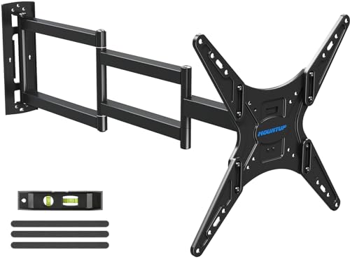 MOUNTUP Long Arm TV Wall Mount for Most 26-65 Inch TVs, Corner TV Mounts with 37.4 Inch Extension Arm, Smooth Swivel Tilt Single Stud Full Motion Bracket Max VESA 400x400mm, Holds to 77 lbs, MU0047 - size: 26-65 inch, 77 lbs, Indoor 37.4 inch Arm