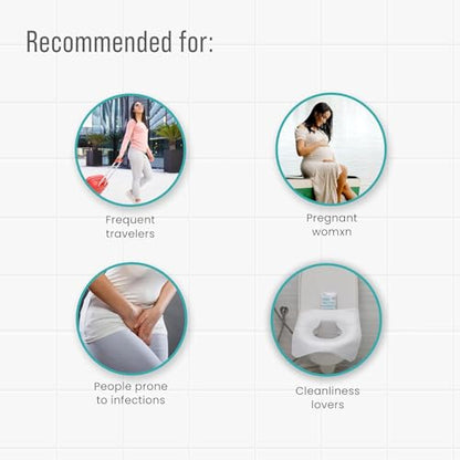 PeeBuddy Disposable Paper Toilet Seat Covers (Pack Of 40) | No Direct Contact with Unhygieneic Seats| Easy To Dispose| Nature Friendly| Must Have For Women - size: 40 Seat Covers