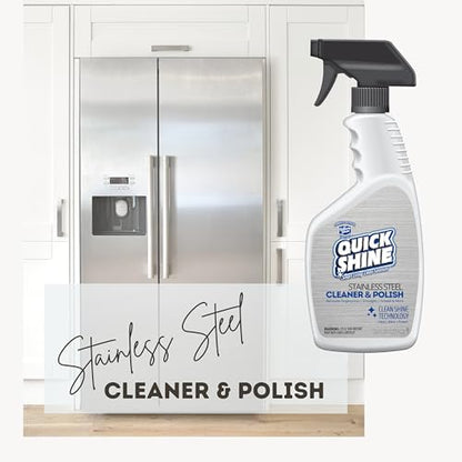 Quick Shine Stainless Steel Cleaner & Polish 24oz-6Pk, Streak Free