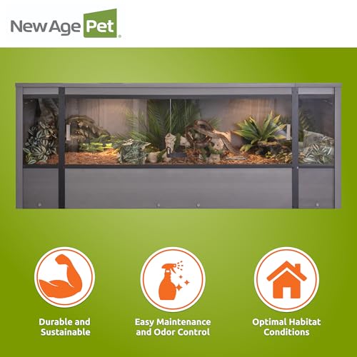 New Age Pet® ECOFLEX® 60" Mojave Reptile Enclosure, X-Large, Grey - color: Grey, size: Extra Large