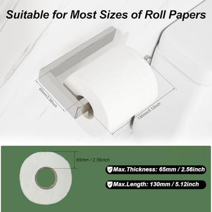 Sayayo Brushed Nickel Toilet Paper Holder Wall Mount, Toilet Tissue Holder - color: Brushed Nickel