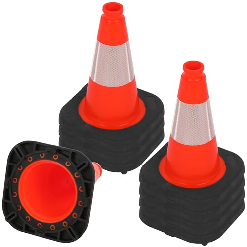 OrangeStar 8 Pack 12" Orange Traffic Safety Cones - color: Orange, size: 12in