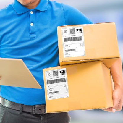 Direct Thermal Labels 4x6-450 Labels/Roll, Thermal Shipping Labels for Zebra 2844 ZP-450 ZP-500 ZP-505, 18 Rolls, 8100 Labels(NOT for DYMO) - size: 18 Rolls | 450 Labels