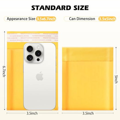 105Pack Yellow 3.5x5in Kraft Bubble Mailers Small Business Mailing Packages Self-Sealing Paper Envelopes, Mailer Shipping Padded Envelopes with Strong Adhesion for Jewelry Makeup Supplies - size: 3.5x5-105pcs