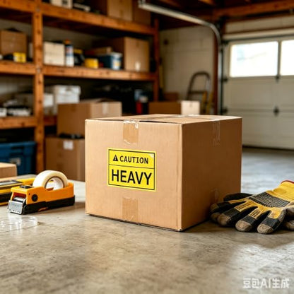 Caution Heavy Sticker Shipping Pallet Labels (300 Pcs)