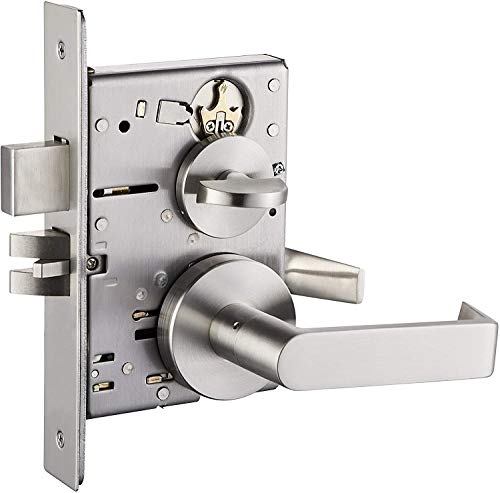 Heavy Duty Mortise Lock Door Handle Lever Set for Dormitory Door F13 - color: Rose / Dormitory