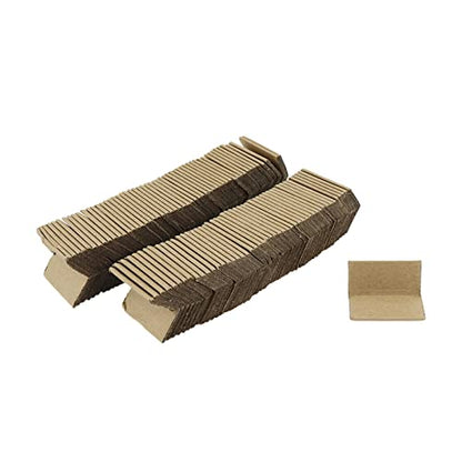 Cardboard Edge Protectors, 1.18x1.10x1.97 Inches, 100pcs