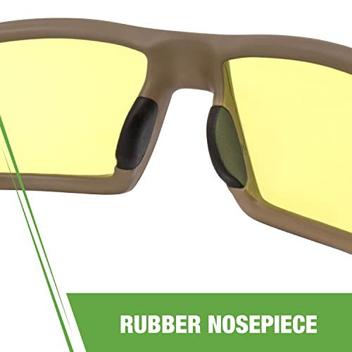 Crossfire Safety Glasses - color: Tan Sde / Hd Yellow