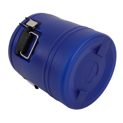 15L/3.96 Gal Insulated Soup Carrier, Stainless Steel Insulated Soup Container Bucket Hot & Cold Thermal Bucket with Lid Commercial Food Warmer for Parties Picnics Cafes Restaurants - color: Blue, size: 15L/3.96 Gal