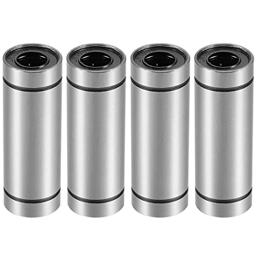 Linear Ball Bearings, LM10LUU 10mm Bore Longer Linear Motion Bushing Double Side Rubber Sealed Rod Liner Shaft Parts for CNC Machine 3D Printer 4 Pack - size: 10mm