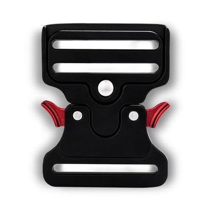 2 Inch Tactical Buckle Replacement, Metal Heavy Duty Tactical Belt Buckles for Webbing Nylon Strap, Dog Collar, Harness Military Buckle Luggage Travel Straps Clip Hardware - color: 05(2" Black Metal Buckle 1pcs)