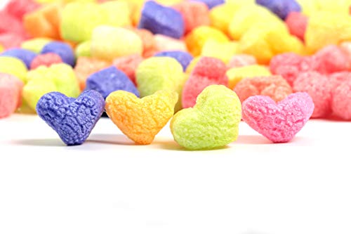 Bubblefast! Brand FunPak Plant Based Biodegradable Packing Peanuts, 1.5 cu ft Bag, Compostable (Hearts-Rainbow) - color: Hearts-Rainbow