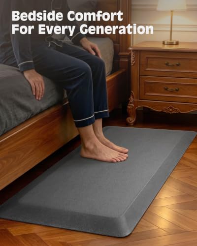 FEATOL 1 Inch Extra Thick Anti-Fatigue Mat for Standing Desk & Kitchen - color: Grey, size: 36"L x 24"W x 1"Th
