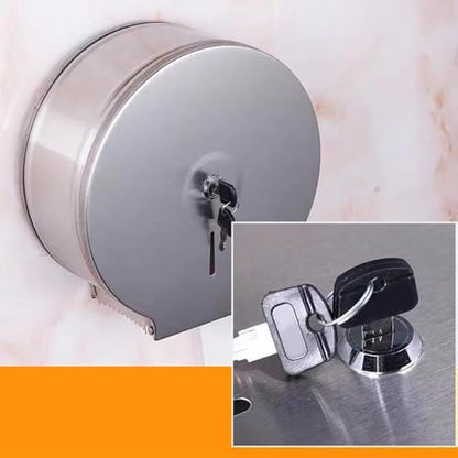 2Pcs Commercial Jumbo Toilet Paper Dispenser, 9in/22.9cm Roll - color: 2pcs Silver