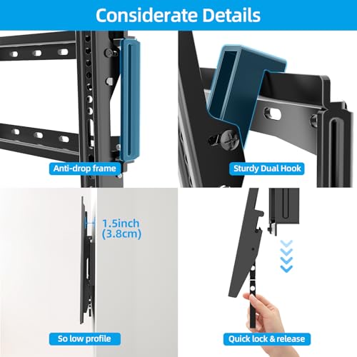HOME VISION Tilt TV Wall Mount for Most 26-65 Inch Flat/Curved Screen - size: 9401/ 26-65"