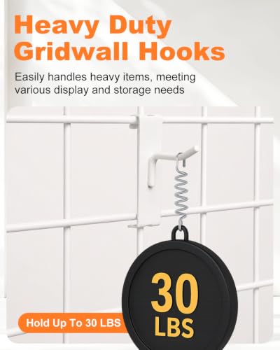50 Pack Gridwall Hooks, 2 Inch Display Hooks for Wire Grid Wall Panels - size: 2inch-50Pcs-White