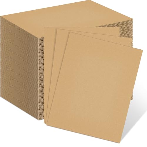 Henoyso 110 Pack 8 X 10 Inch White Cardboard Sheets - color: Brown, size: 8 x 10 Inch