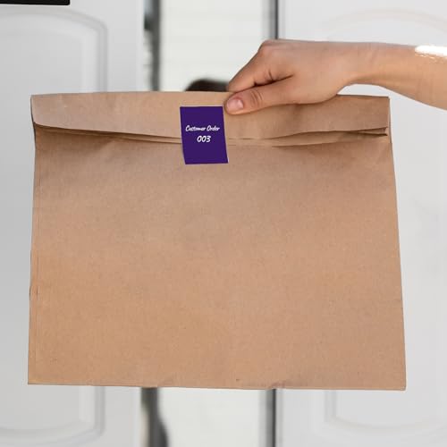 Purple Rectangle Labels 3" x 2" Color Coding Stickers Roll 500 Pcs - color: Purple