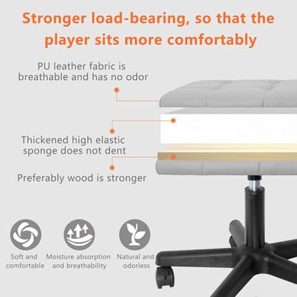 Footrest Under Desk Leg Rest Ottoman Adjustable Height Foot Stool (Grey) - color: Grey, size: 19.3''L x 15''W