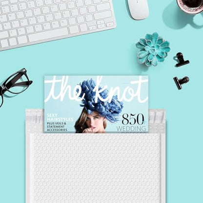 Fuxury Bubble Mailers 12x15" White Padded Envelopes 40 Pack Self-Seal - color: White, size: 12x15" 40PC