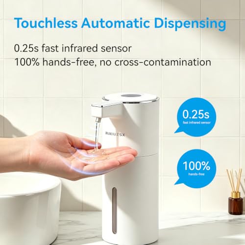 Touchless Automatic Electric Liquid Soap Dispenser 2 Pack - color: White 2pack, size: Liquid