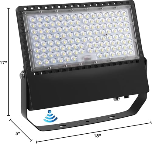 Juyace 240W LED Stadium Flood Light with Photocell for Parking Lot Building - size: 240W-1pack-With Photocell