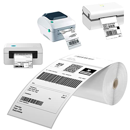 4 Rolls 1800 Labels Direct Thermal Labels 4x6-450 Labels/Roll - size: 4 Rolls | 450 Labels